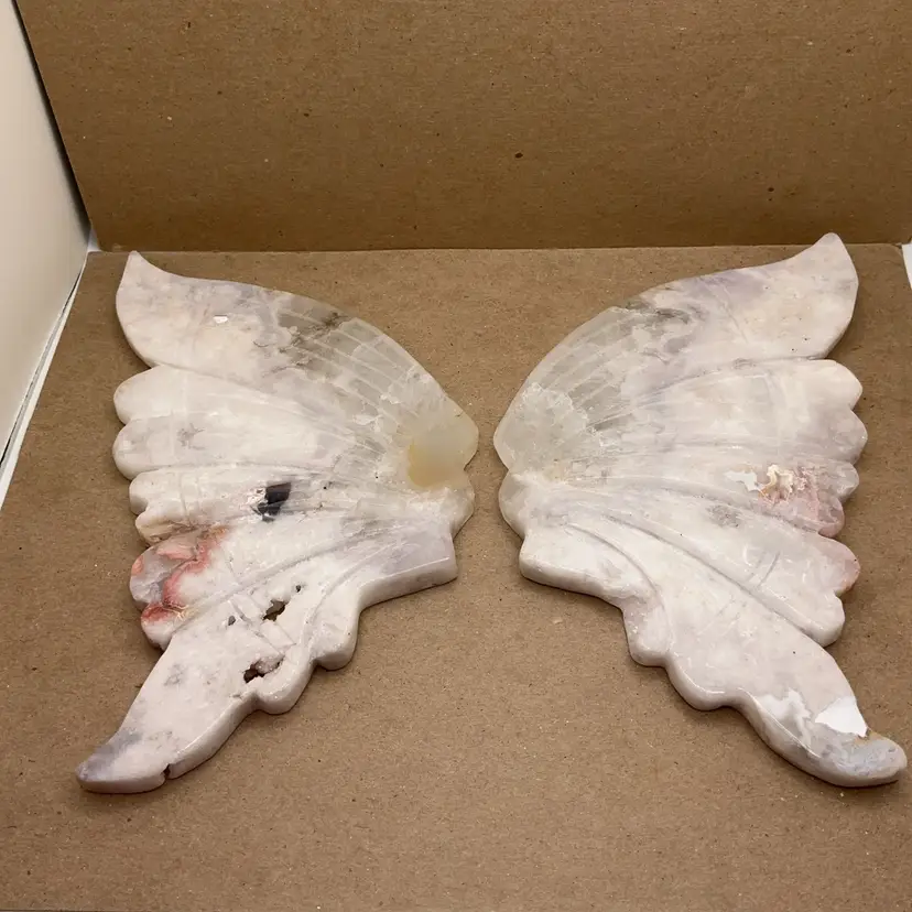 POW3 Carved Stone Wings LARGE!! 7.25”
