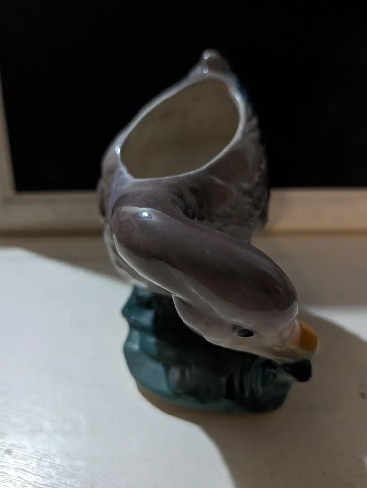 Vintage Royal Copley Ceramic Duck Planter