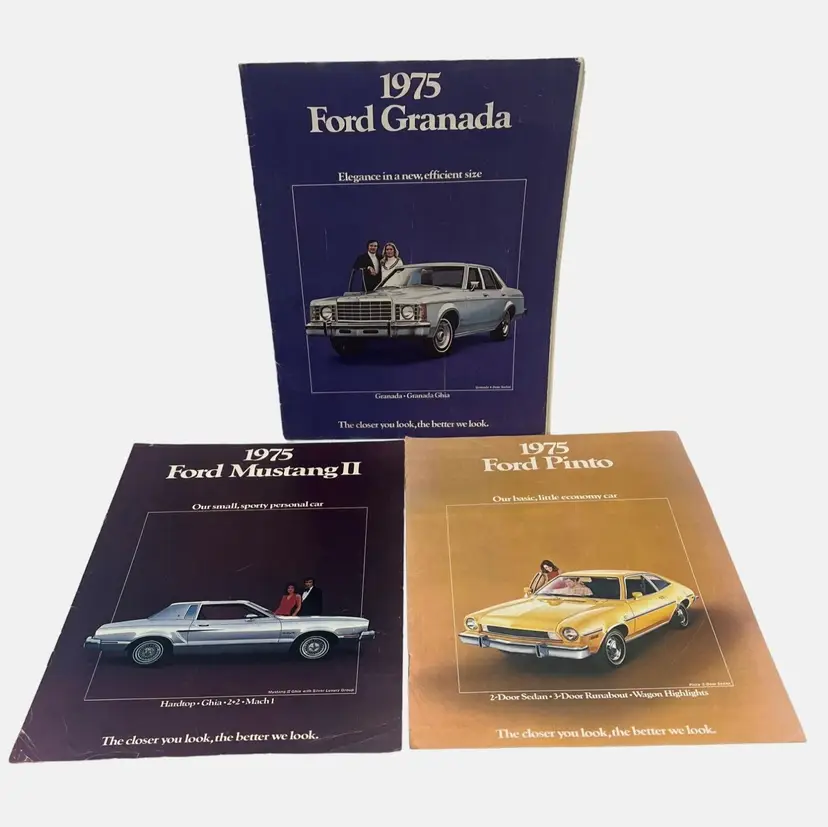 1975 Ford Granada Mustang Pinto Showroom Brochures Vintage Auto Advertisements