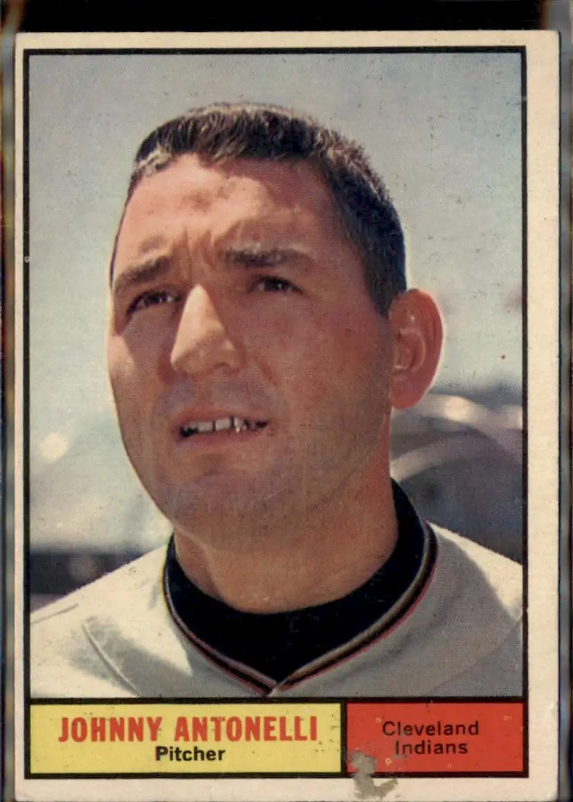 1961 Topps #115 Johnny Antonelli - ( ) - Cleveland Indians