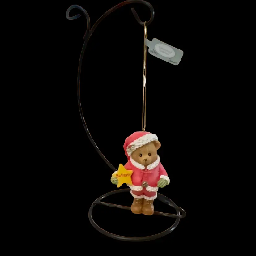 2020 Cherished Teddies Santa Bear Ornament 
(Stand NOT INCLUDED)