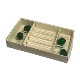 VTG Glass Olive Cocktail Picks Martini. Set Of 4