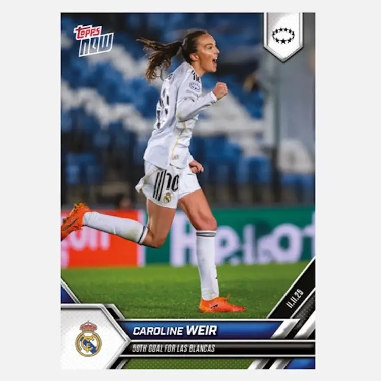 Caroline Weir - 2025-26 UWCL Topps NOW - Card 6 (Live Opening Break)