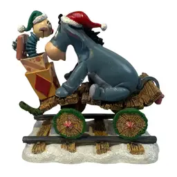 Disney Piglet Holiday Express Train Eeyore Car Danbury Mint Christmas Pooh Vintage Jack in the Box