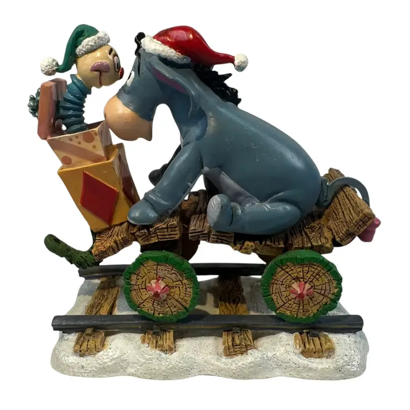 Disney Piglet Holiday Express Train Eeyore Car Danbury Mint Christmas Pooh Vintage Jack in the Box