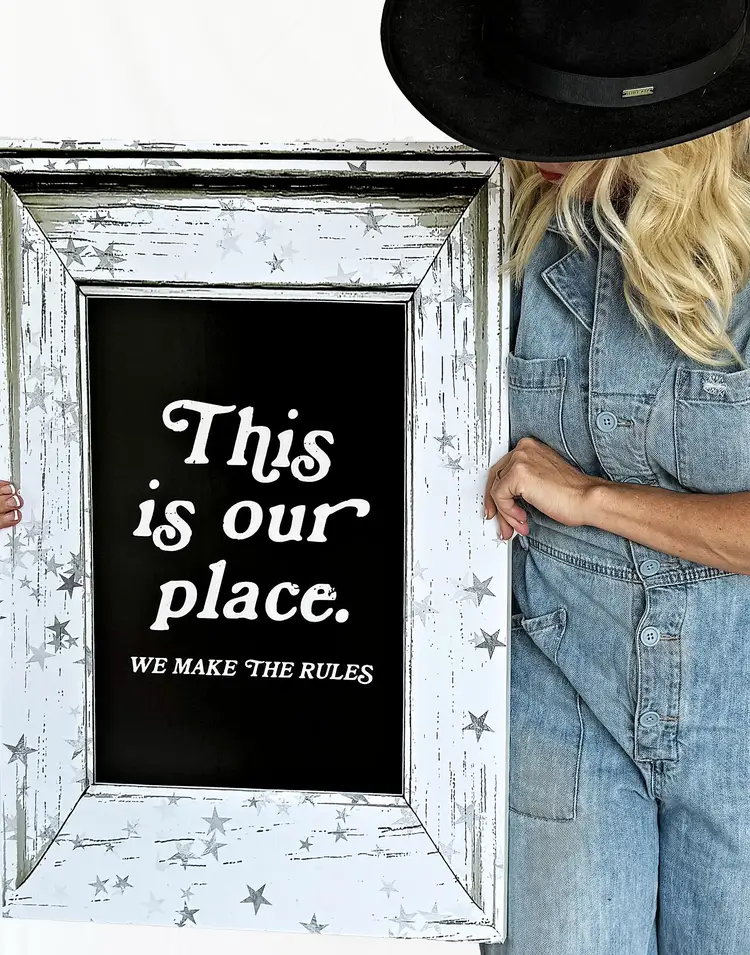 "This is our place" -Taylor Swift Inspired Framed Wall Art-Song Lyric-Lover