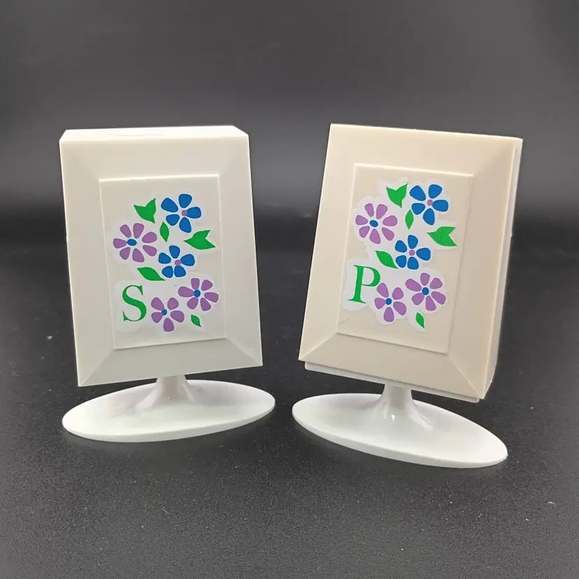 Deka MCM plastic box salt and pepper shakers