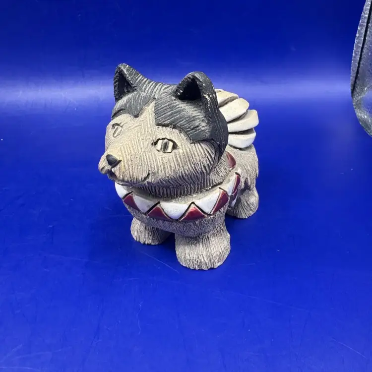 Artesania Riconada Husky With Red And White Harness