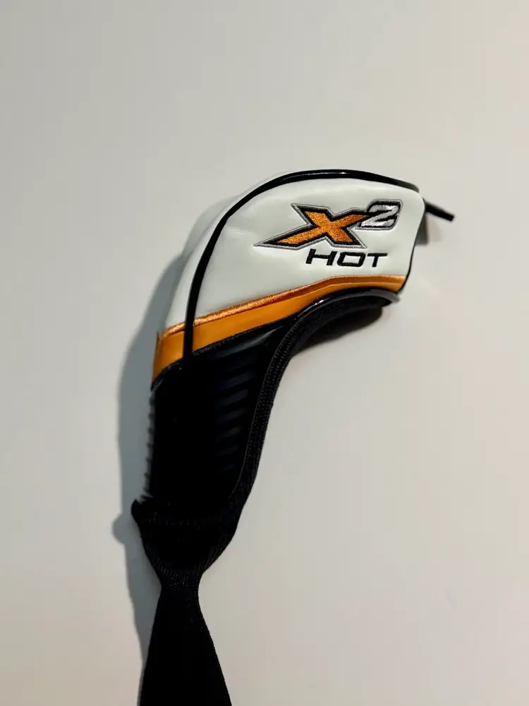 Callaway X2 Hot Hybrid Headcover Black/White/Orange With Adjustable Tags