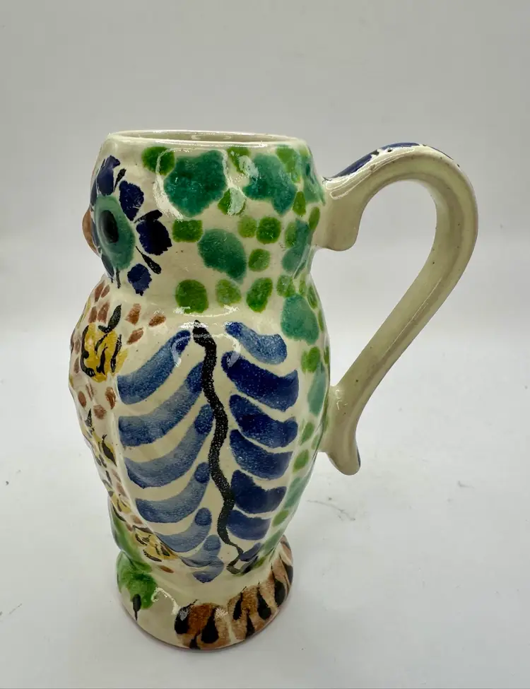 Anthropologie Owl Creamer Pitcher Gorky Gonzalez Mexico Signed
