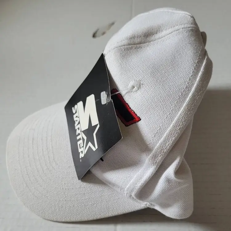 STARTER The Right Hat TBS Softball Adjustable Hat White NWT
