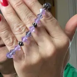 Glass Bead Stretchy Bracelet