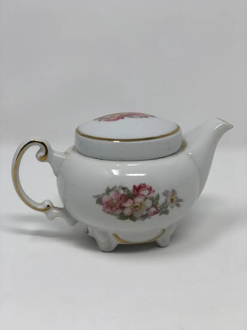 Gerold Porzellan Individual Teapot with Cherry Blossoms