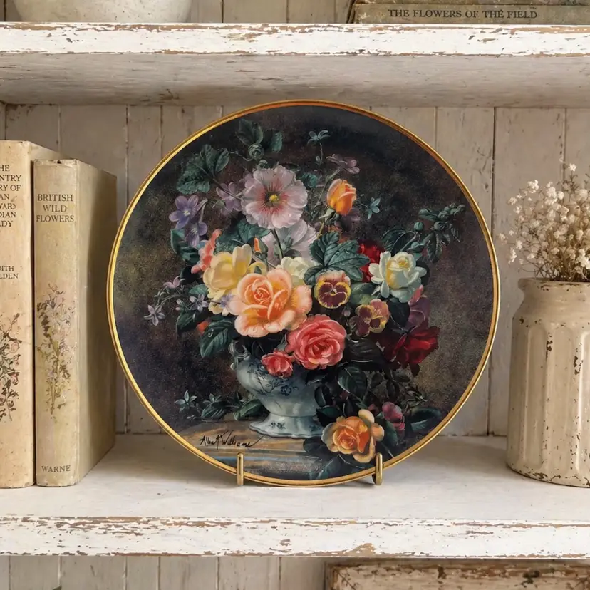 Springtime Bouquet by Albert Williams, 8" Plate, limited ed. Franklin Mint