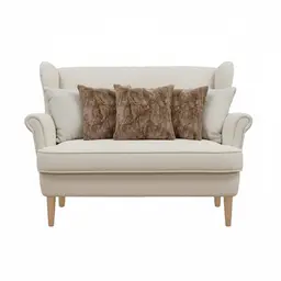 SOGA 5PC LuxeFur Brown & Beige Floral Linen Pillowcase Set – Cozy Elegant Covers