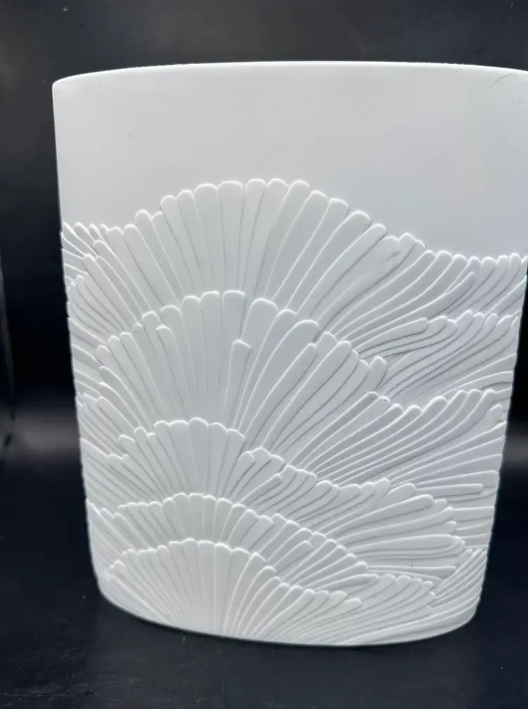 ROSENTHAL Studio Linie VASE Ceramic White Matte Finish 9”H  Germany R Nairac