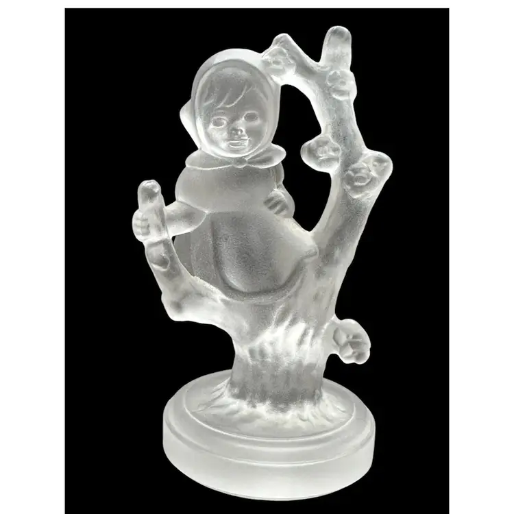 Vintage Goebel Crystal Collection - Girl in Tree Frosted Hummel Germany 1992