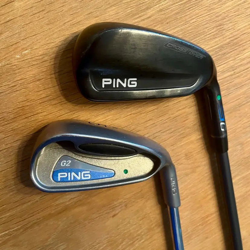Ping double bangers: Crossover G 4* and Ping G2 5 HL iron.