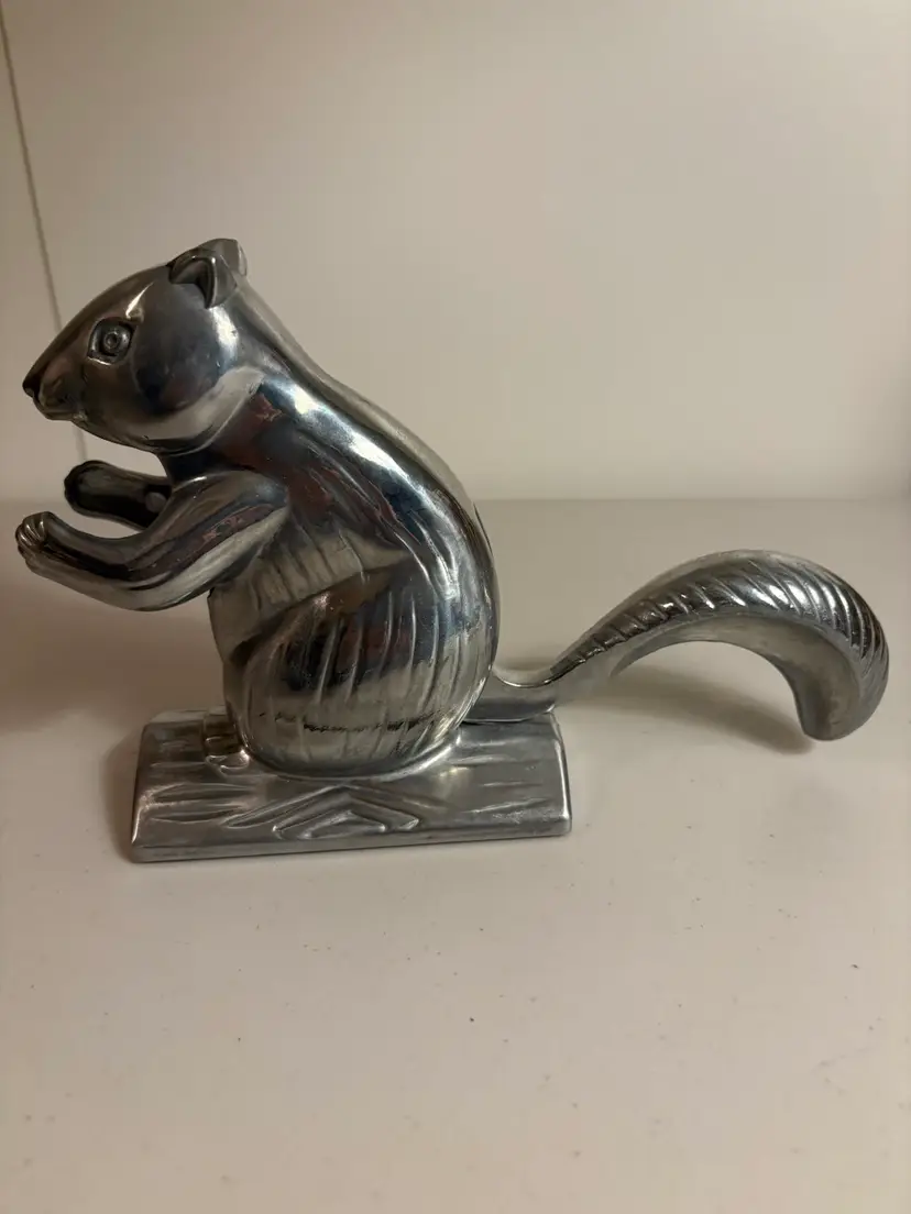 Vintage Cast Aluminum "Nutty Squirrel" Nut Cracker-Excellent