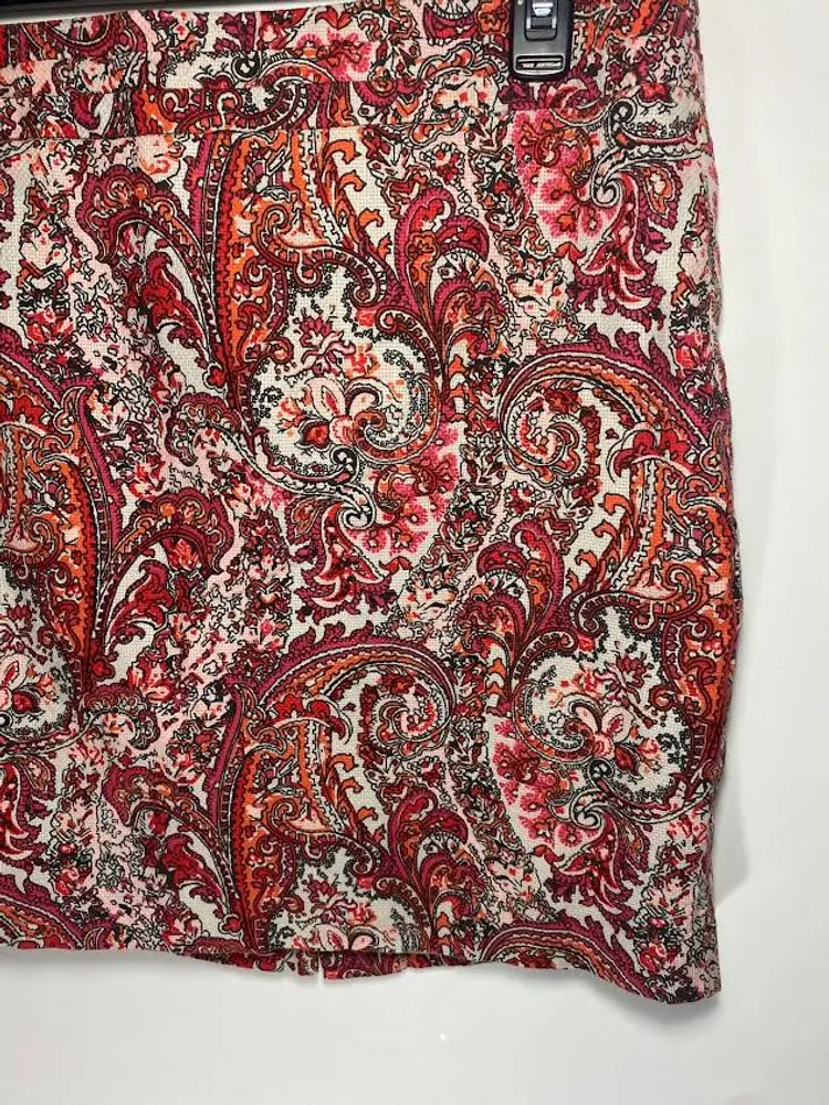 LOFT Paisley Print Skirt