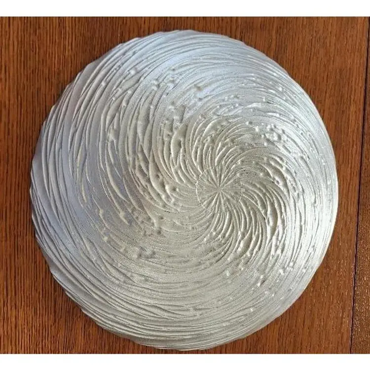 Art Glass Centerpiece Bowl Gold and Brown