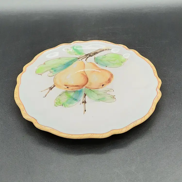 Vintage Handpainted Pear Saucer Italy