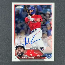 2023 Topps Chrome Update Autographs Narciso Crook Rookie Auto Boston Red Sox