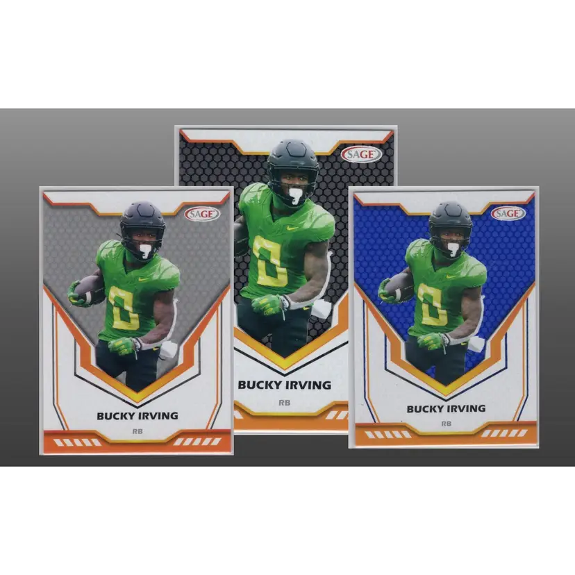 3 Card Lot Bucky Irving Tampa Bay Buccaneers