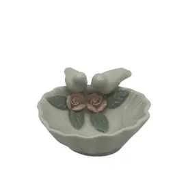 Capadimonte Porcelain Trinket Dish, 3.25” Wide And 2” High
