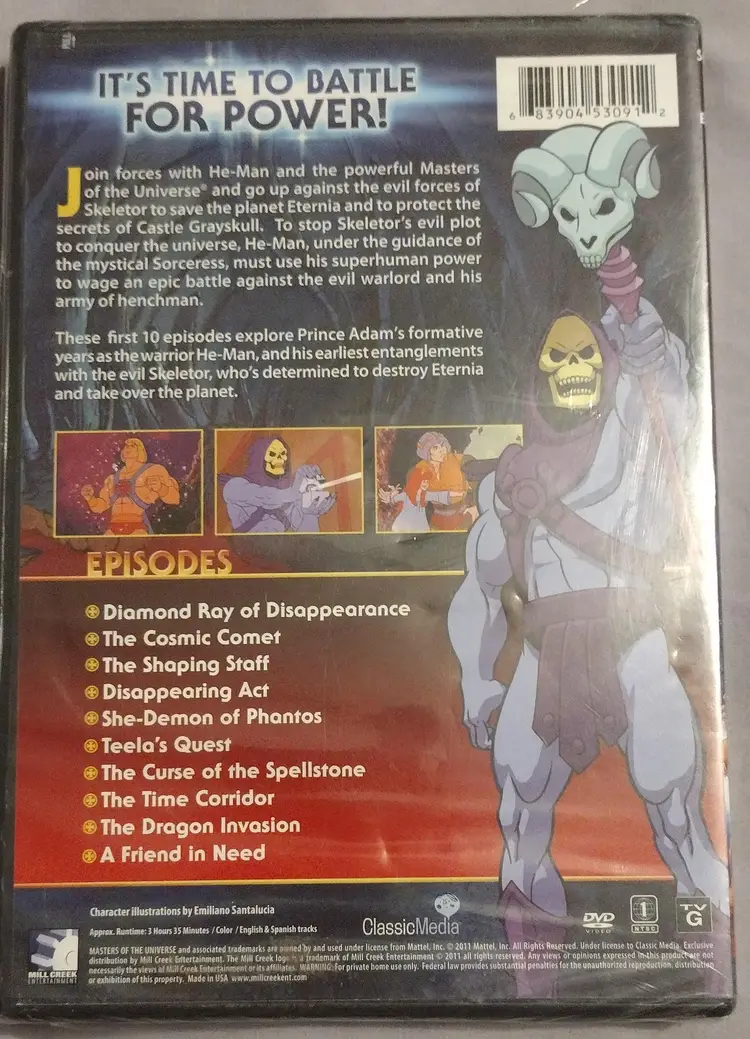 He-man Season 1 - 10 episodes - DVD - Brand New