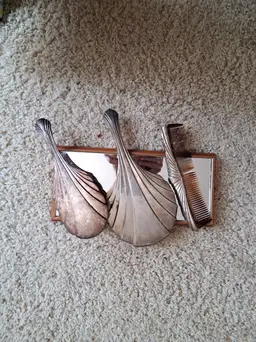 Vintage Towle Silverplate Vanity Set