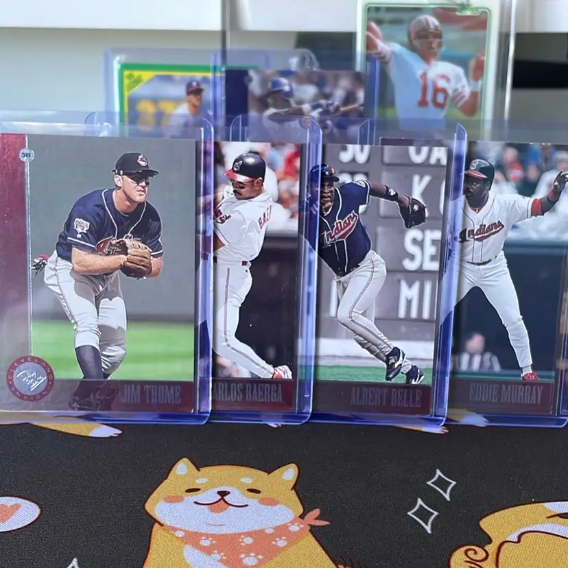 Cleveland Indians ‘96 Set Of Four Don Russ