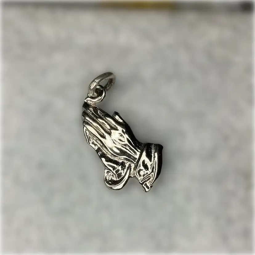 Sterling Praying Hands Charm
