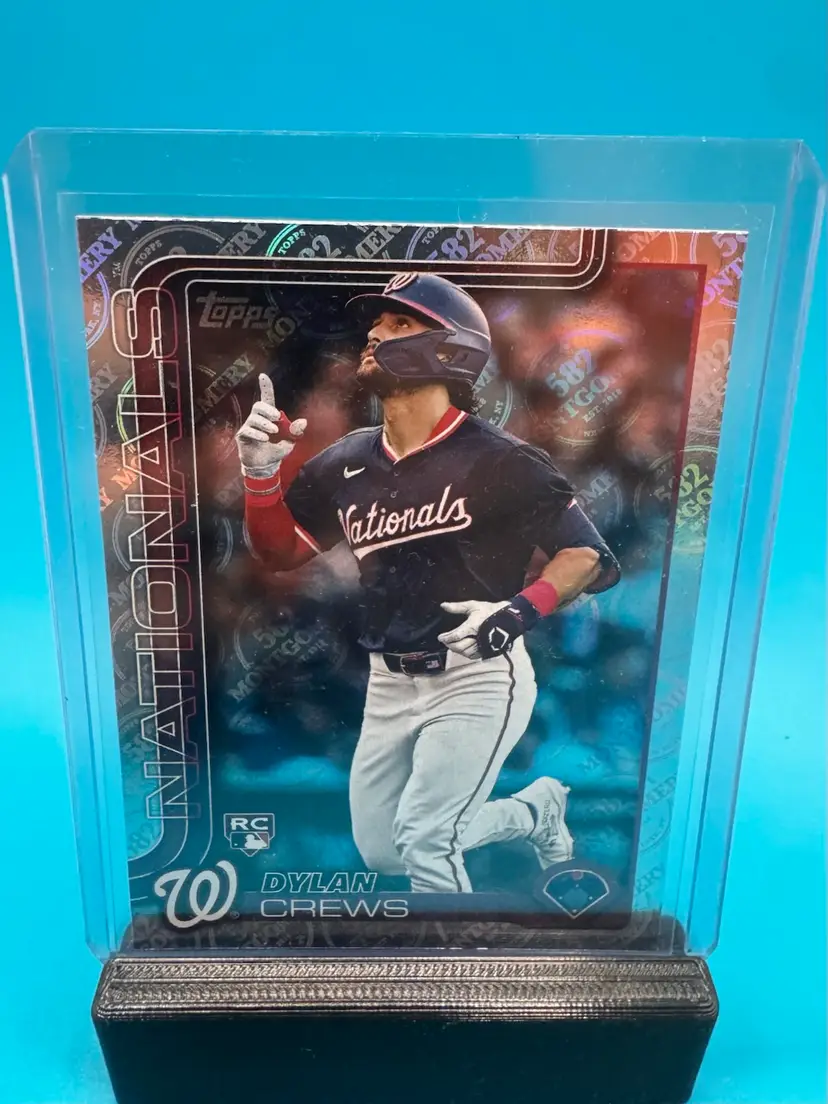 Dylan Crews Topps Montgomery Club Foil RC Washington Nationals
