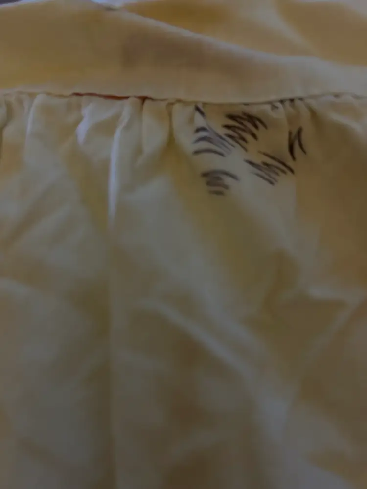 Vintage Cotton Apron With Mushrooms