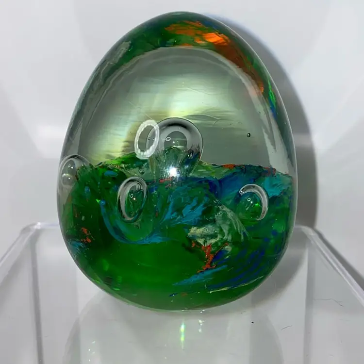 Unsigned Green Blue Yellow Red Bubbles