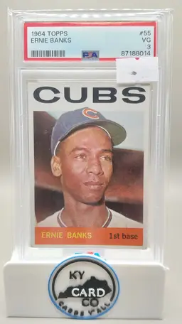 ERNIE BANKS 1964 Topps PSA 3