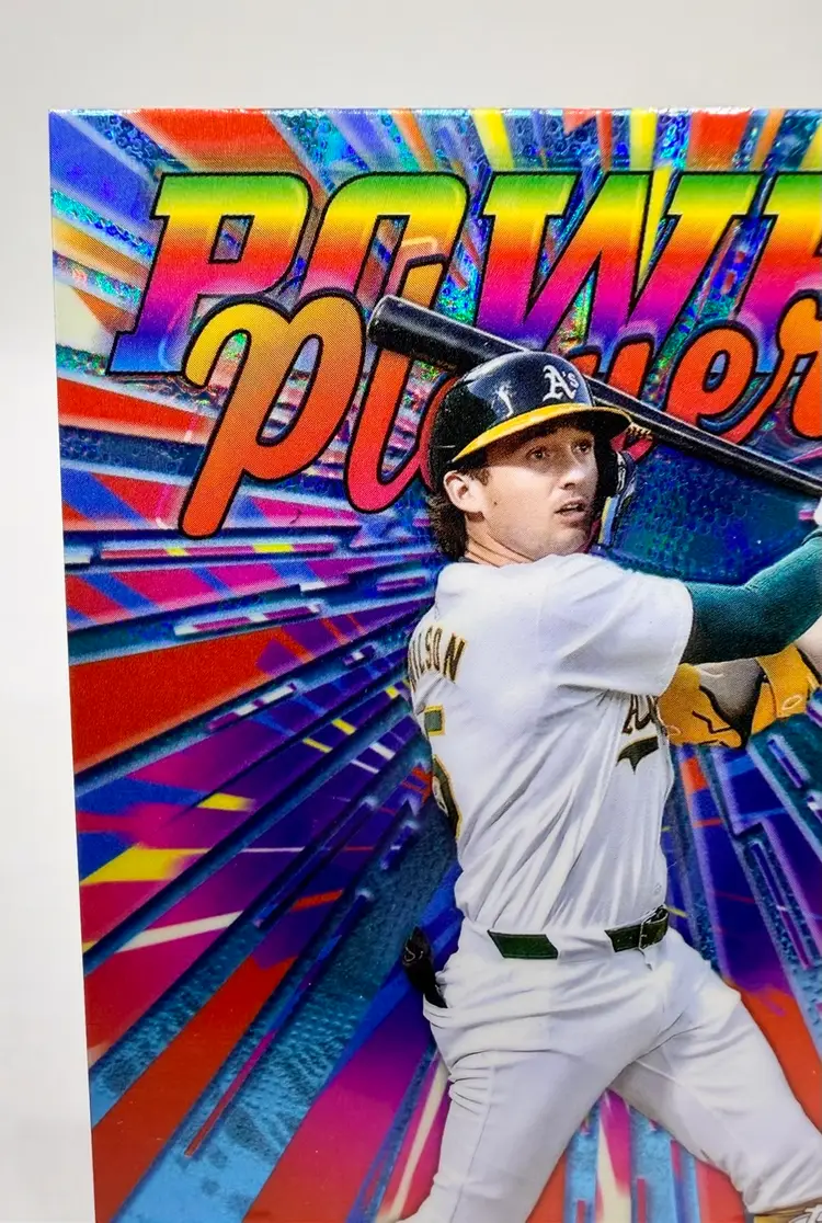 Jacob Wilson 2025 Topps Chrome Power Players PP-22 Athletics Rookie RC