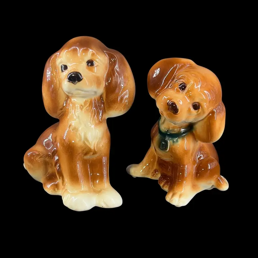 Vintage Cocker Spaniel Figurines By Royal Copley 1947-56