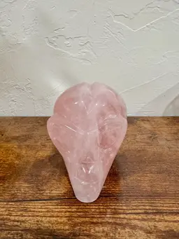 Rose Quartz Alien Head