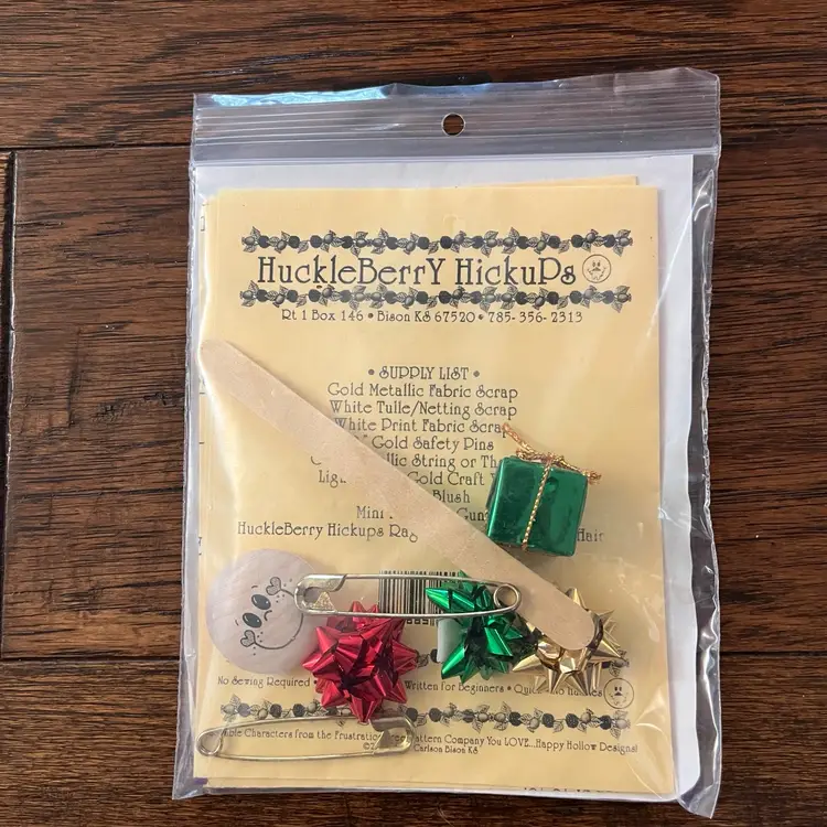 Angel Ornament Kit Includes Fabric & All The Fixins’