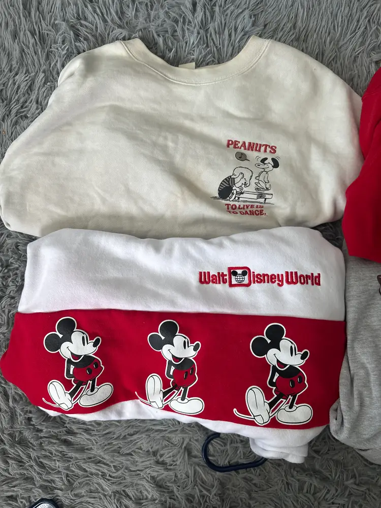 Lot of 4 - Disney hoodies and Uniqlo sweater