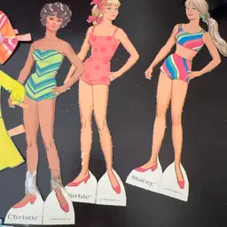 Barbie Christie Stacey Paperdolls