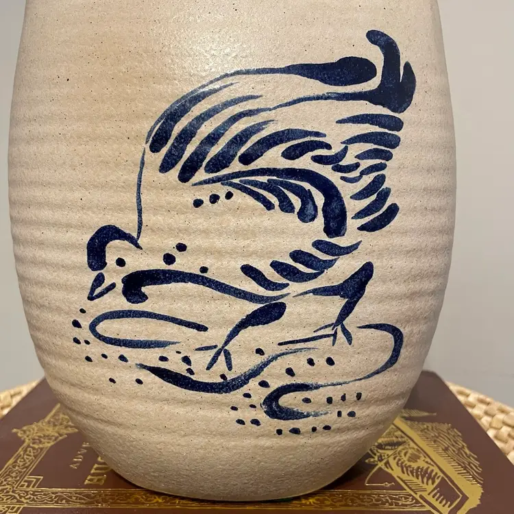 Royal Haeger Vintage Chicken Motif Pottery Jug