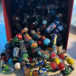 #18 - African Bead Bracelets - KROBO Beads - OOAK!!