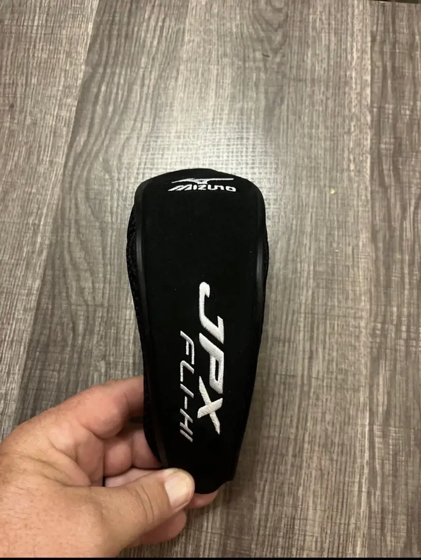 #01 Mizuno JPX Fli-Hi #6 & #5 Black Hybrid Rescue Headcover Golf Head Cover