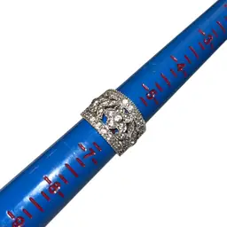 Sterling 925 Band Ring CZ Stones Size 6