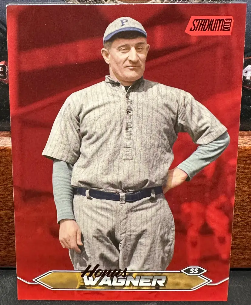 Honus Wagner Red Foil 2024 Stadium Club 205 Pittsburgh Pirates