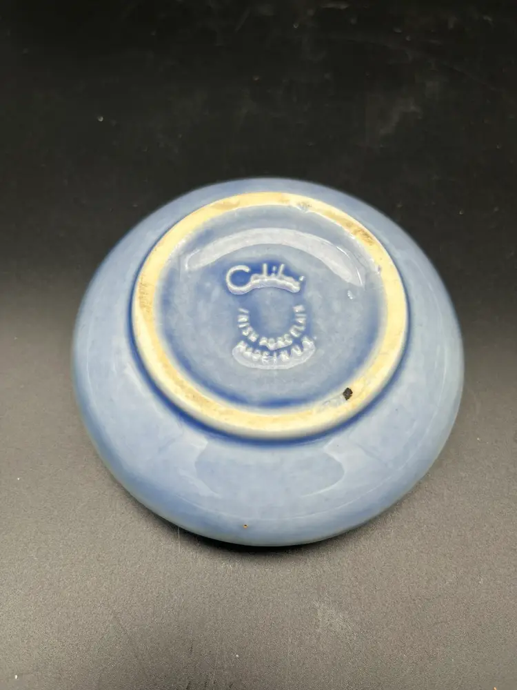 Vintage Calibri Ashtray - 3.5" Round - Marked Base - Mid-Century Modern Tobacciana