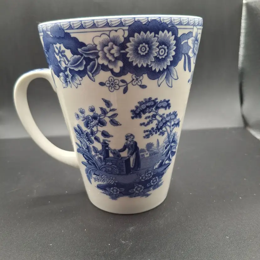 Spode Blue Room Collection Mug Girl At Well Design Ceramic Blue/White 2006